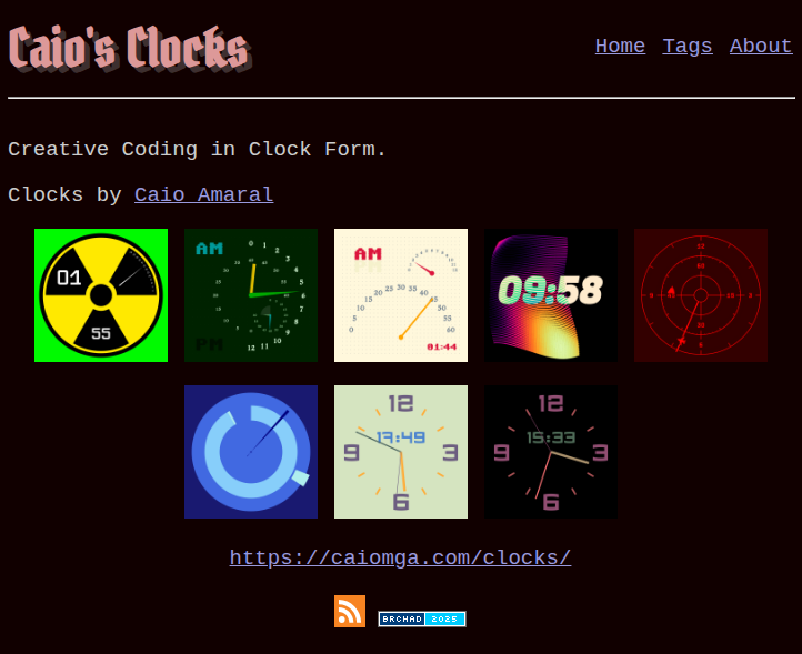Caios's Clocks (screenshot)